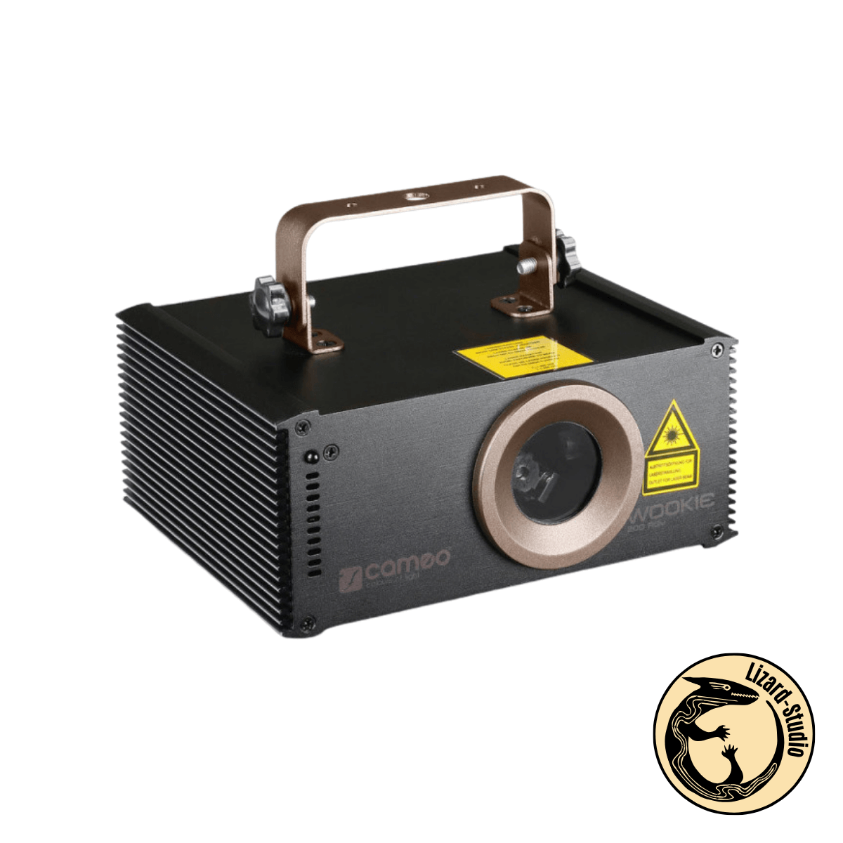 Laser Cameo WOOKIE 200 RGY widziany od frontu po skosie, Warszawa