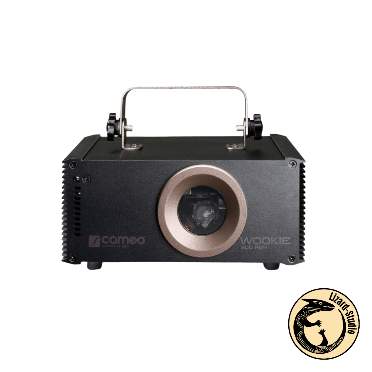 Frontowy widok soczewek lasera Cameo WOOKIE 200 RGY, Warszawa