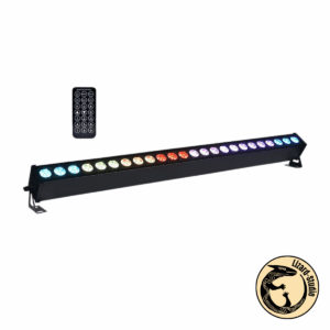 Belka LED LIGHT4ME Pixel Bar 24x3W MK3 IR świecąca w różnych kolorach, obok pilot, Warszawa