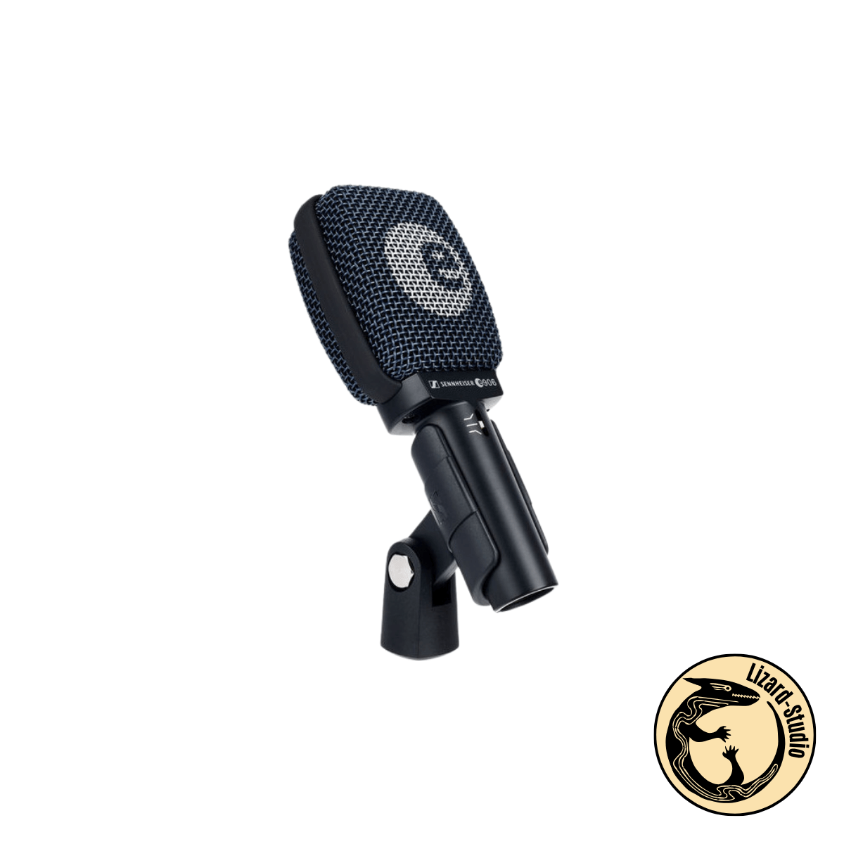 Mikrofon Sennheiser e906 na uchwycie mikrofonowym, widok pod kątem, Warszawa