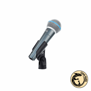 Mikrofon Shure Beta 58A zamocowany w uchwycie mikrofonowym, Warszawa