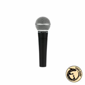 Mikrofon Shure SM58 LCE ustawiony pionowo, klasyczny mikrofon dynamiczny, Warszawa