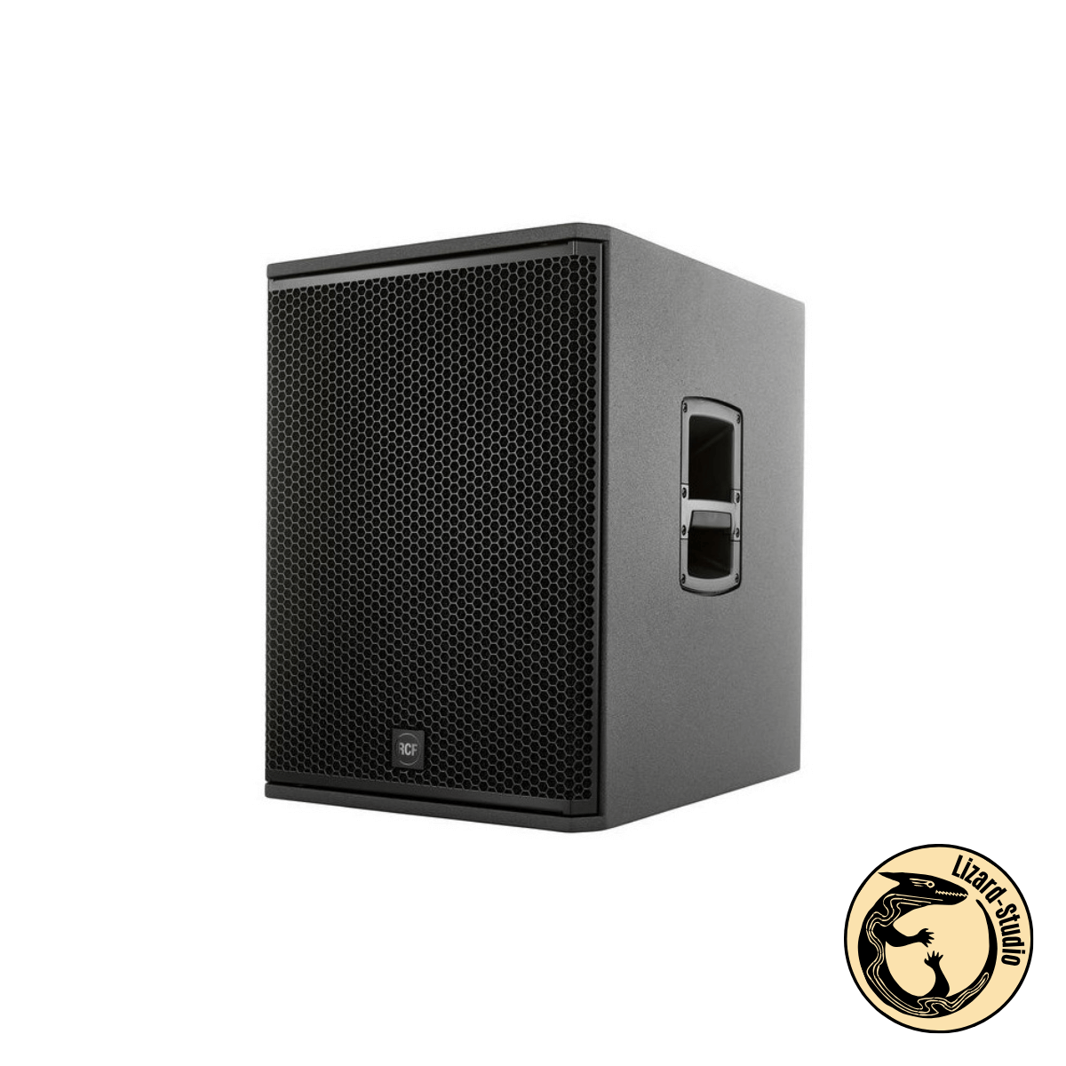 Subwoofer RCF SUB 705-AS MK3 ujęty pod kątem od przodu w lewo, Warszawa